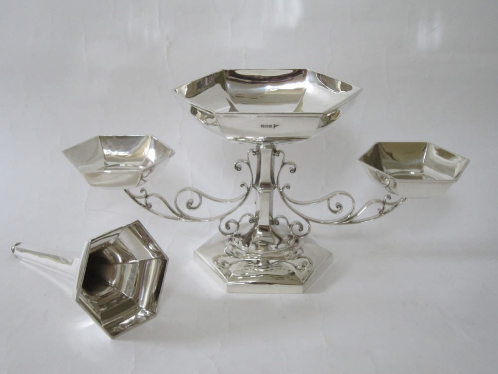 Antique Edwardian Sterling Silver Table Centrepiece - 1910 View III