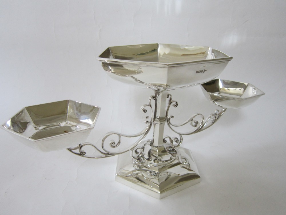 Antique Edwardian Sterling Silver Table Centrepiece - 1910 View VI