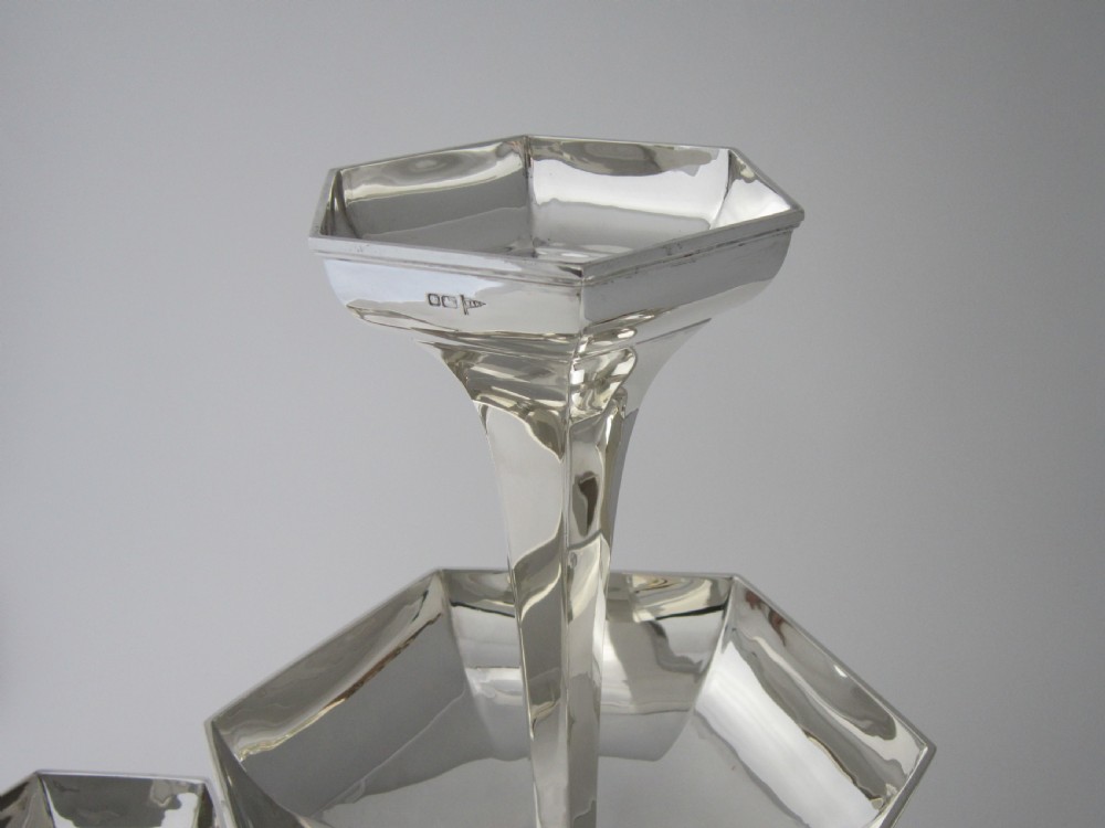 Antique Edwardian Sterling Silver Table Centrepiece - 1910 View VIII