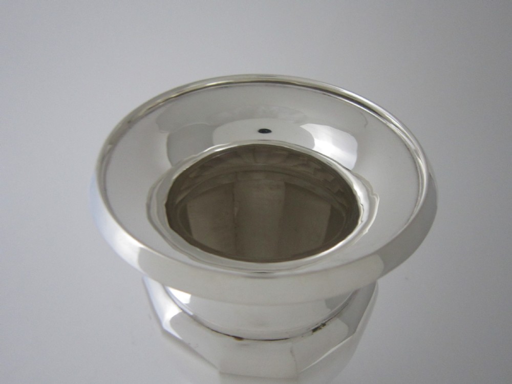 Antique George VI Sterling Silver Vases - 1938 View V