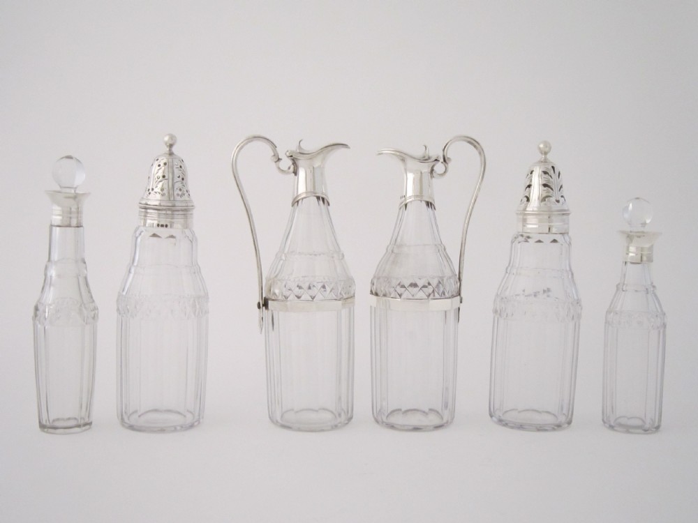Antique George III Sterling Silver Cruet Set - 1795 View VII