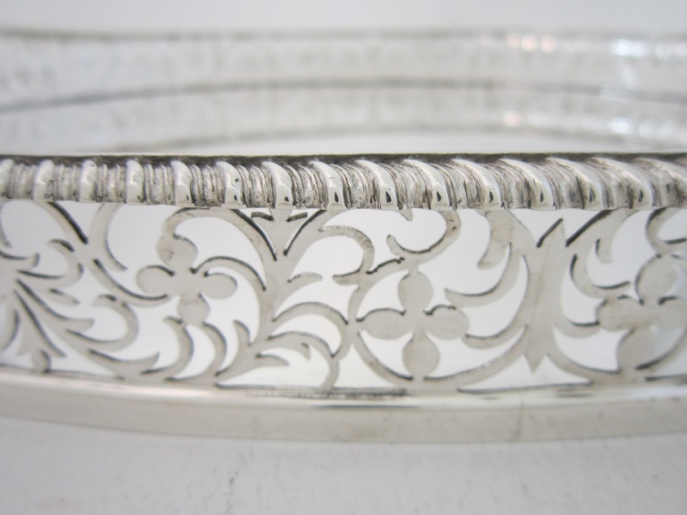 Antique Victorian Sterling Silver Tray - 1899 View IV