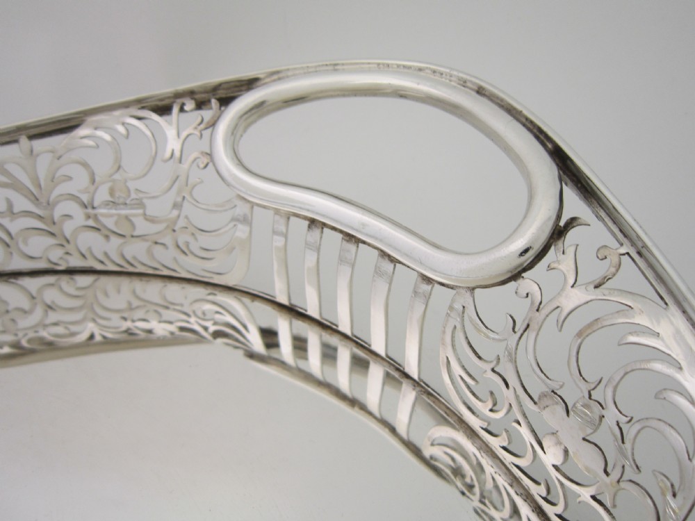 Antique Victorian Sterling Silver Tray - 1899 View V