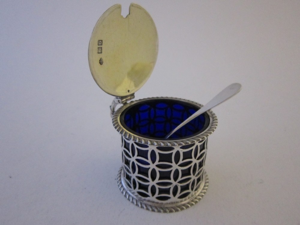 Antique Victorian Sterling Silver Mustard Pot - 1897 View III
