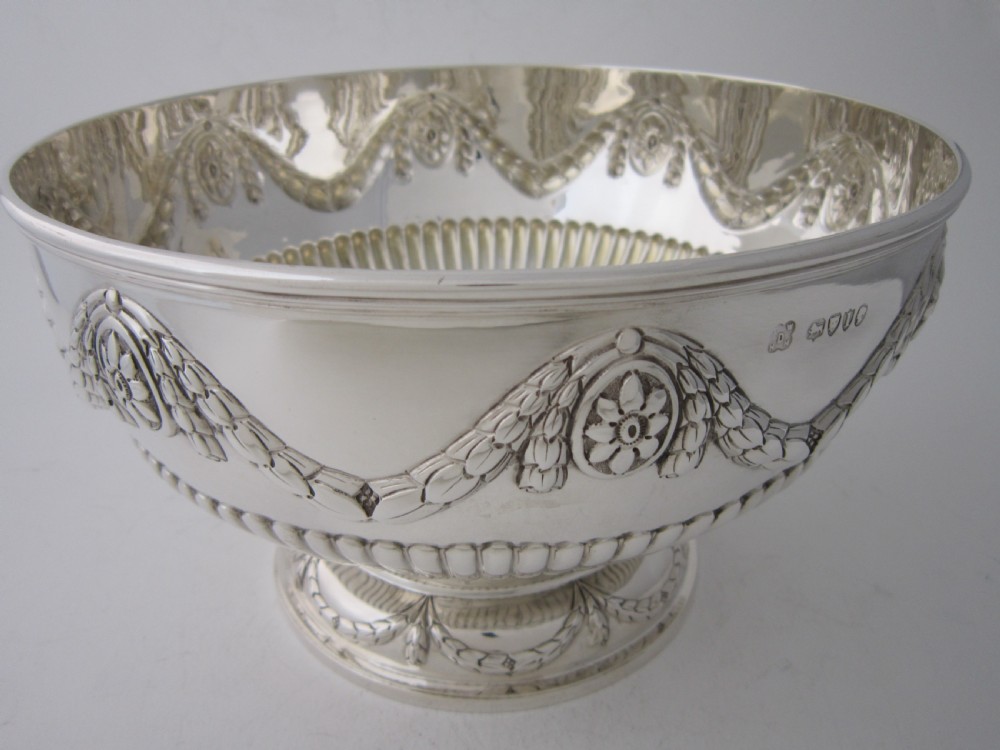 Antique Victorian Sterling Silver Bowl - 1884 View II