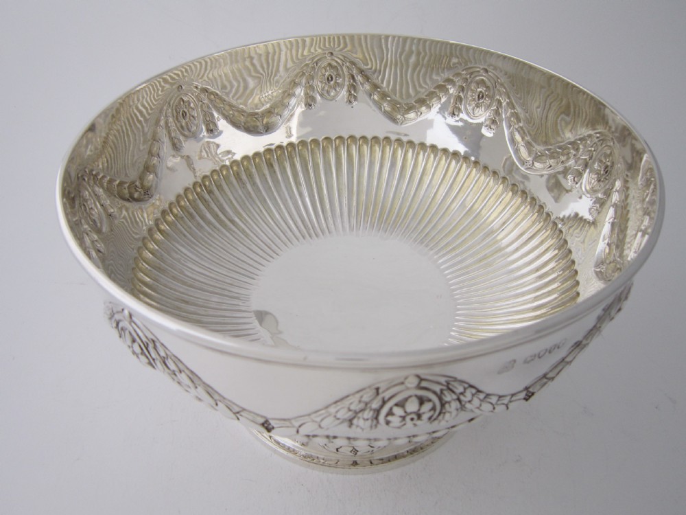Antique Victorian Sterling Silver Bowl - 1884 View III