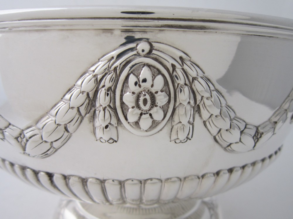 Antique Victorian Sterling Silver Bowl - 1884 View V