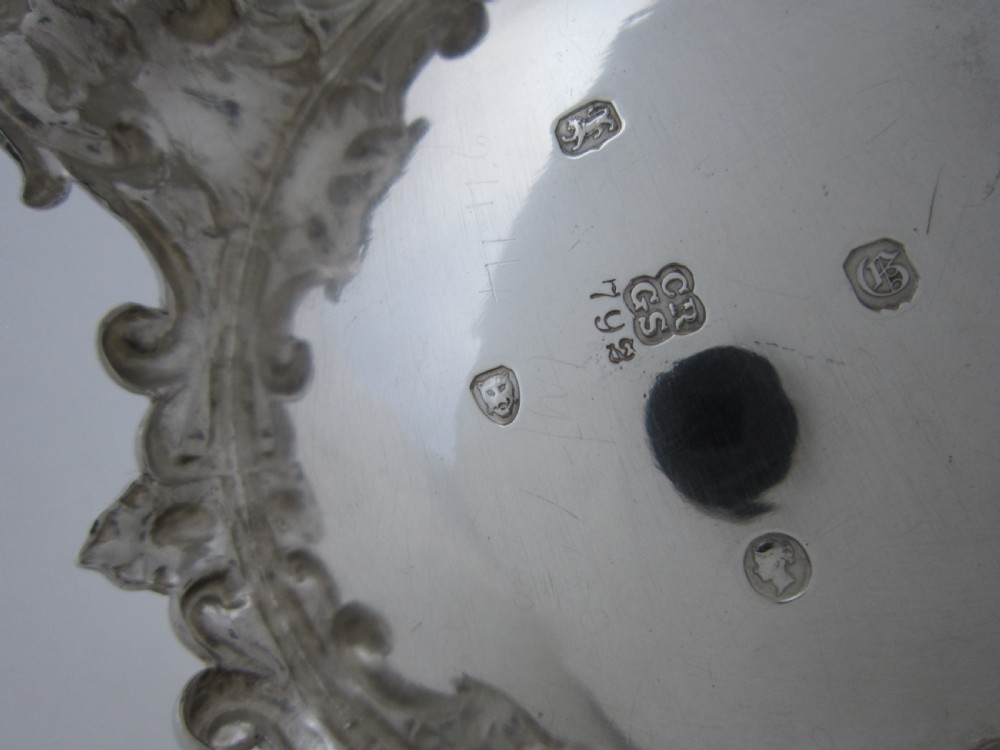 Antique Victorian (1842) Sterling Silver Teapot  View X