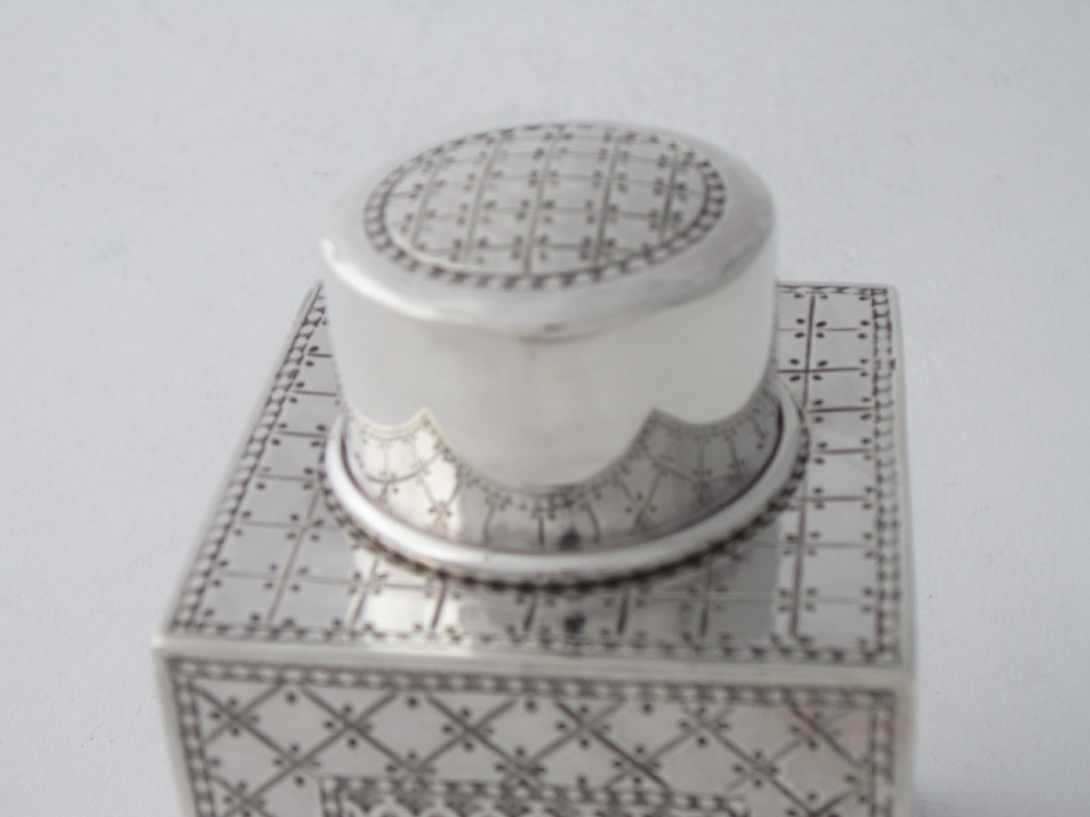 Liberty Antique George V Sterling Silver Tea Caddy - 1913 View II