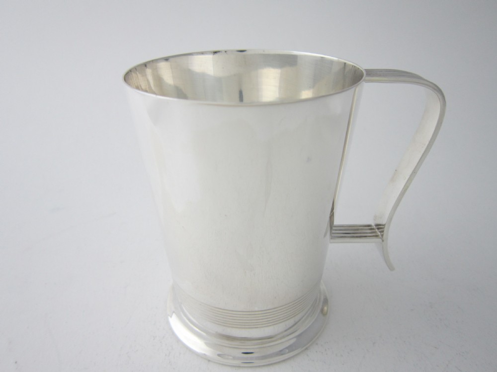 Sterling Silver 1/2 Pint Mug, George VI - 1945