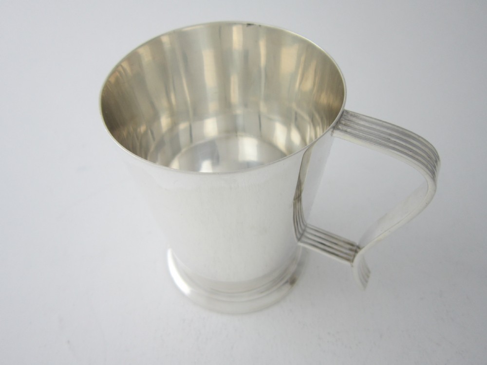 Sterling Silver 1/2 Pint Mug, George VI - 1945 View IV