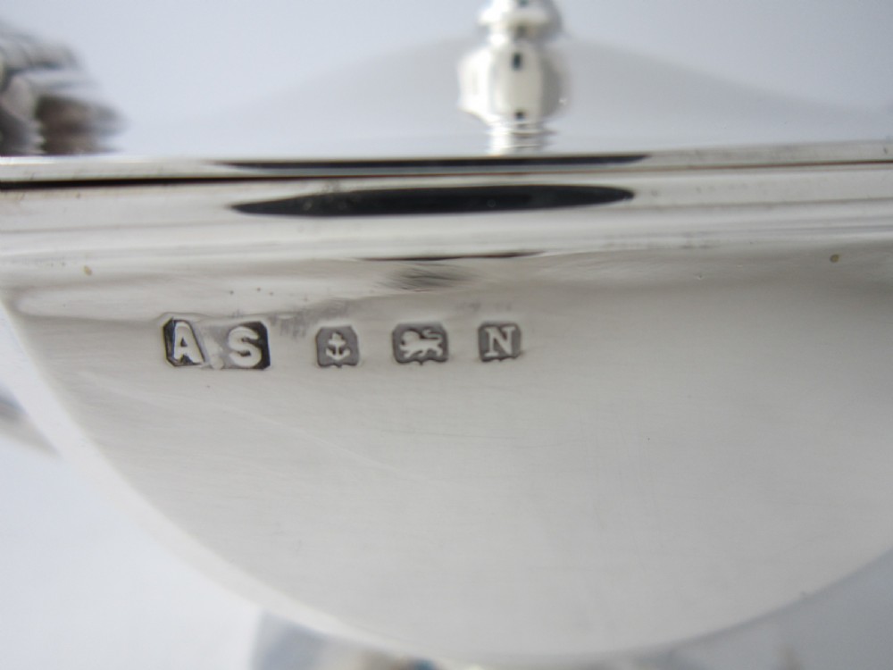 Art Deco George VI Sterling Silver Condiment Set - 1937 View VII