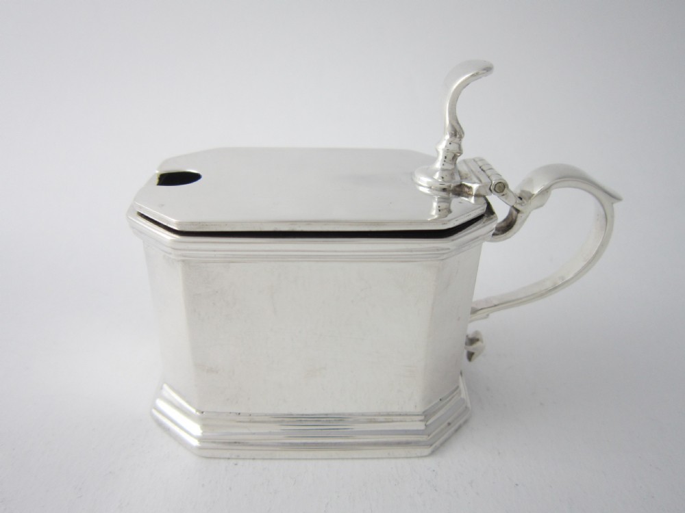 Antique George V Sterling Silver Mustard Pot - 1912
