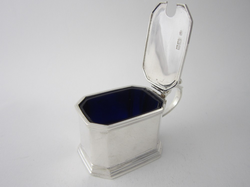 Antique George V Sterling Silver Mustard Pot - 1912 View II