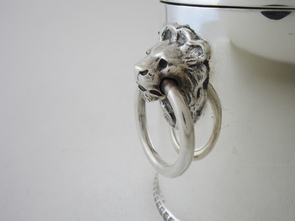 Antique George V Sterling Silver Biscuit Box - 1919 View VI