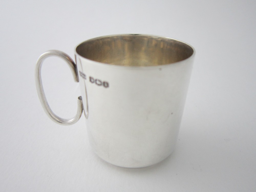 Antique George  V Sterling Silver Liqueur Tots - 1927 View V