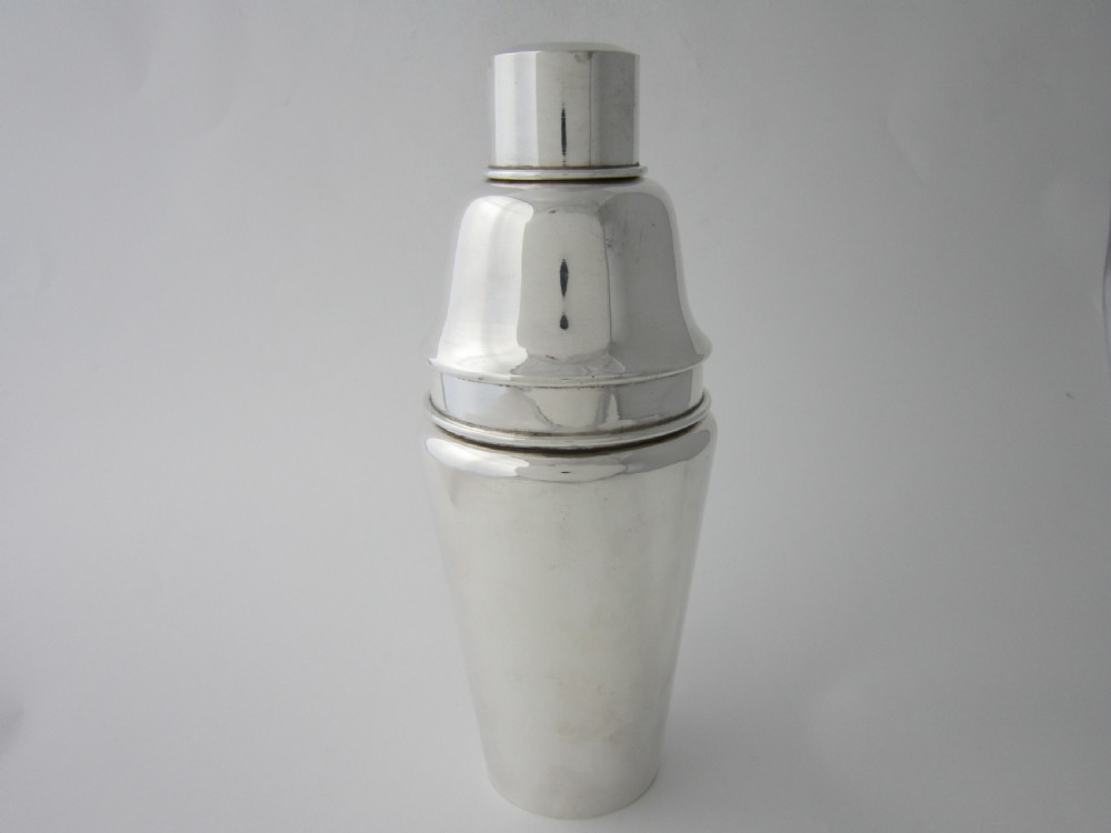Large Chinese Sterling Silver Cocktail Shaker
