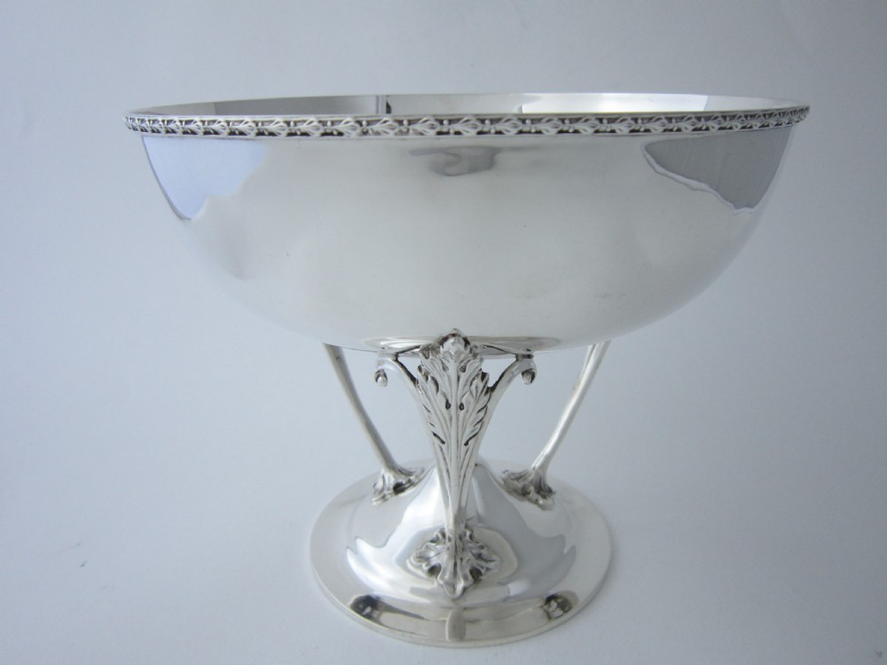 Antique George  V Sterling Silver Comport/Bowl - 1924 View II