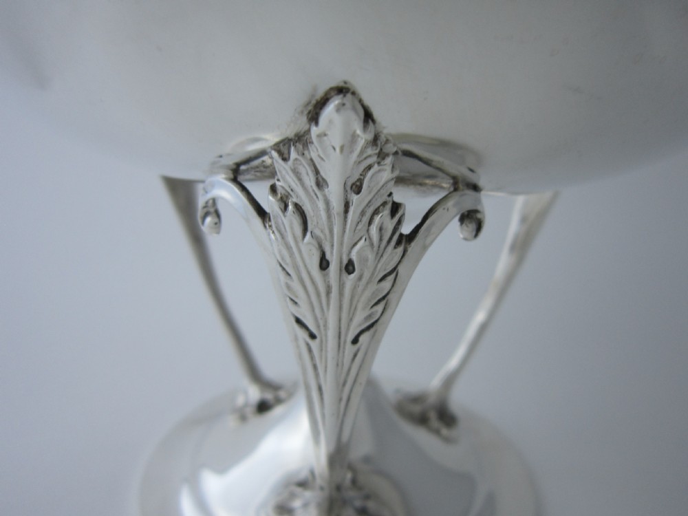 Antique George  V Sterling Silver Comport/Bowl - 1924 View III