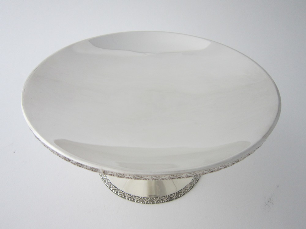 Antique George V Sterling Silver Tazza/Dish - 1930 View III
