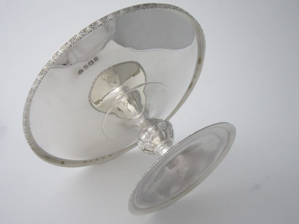 Antique George V Sterling Silver Tazza/Dish - 1930 View VI