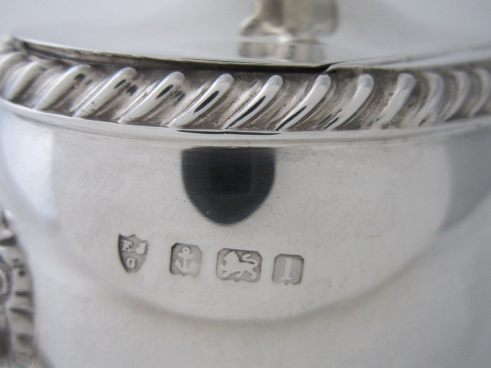 Antique Edwardian Sterling Silver Tea Caddy -1910 View VI