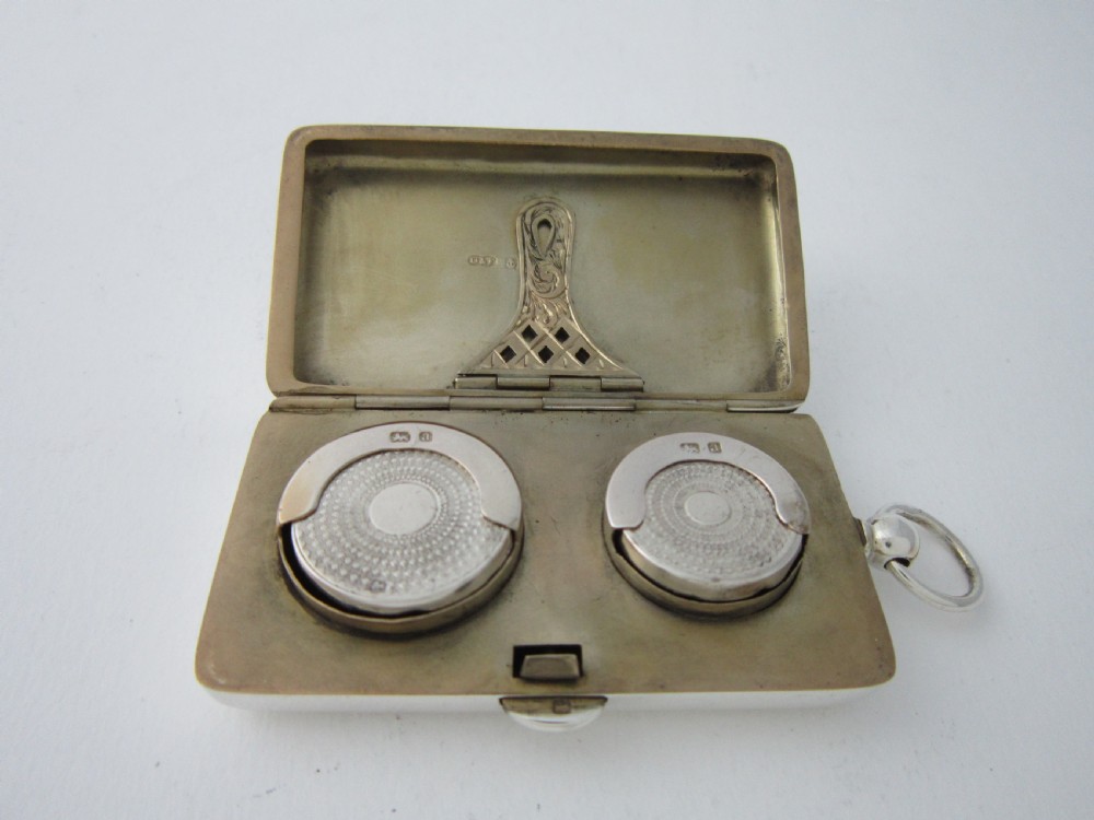 Antique Victorian Sterling Silver Combination Sovereign Case - 1900