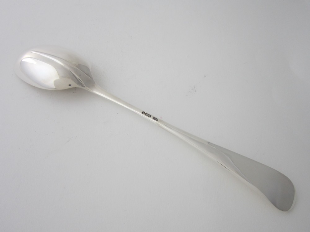 Antique George V Sterling Silver Rat Tail Basting/Serving Spoon - 1918 View IV