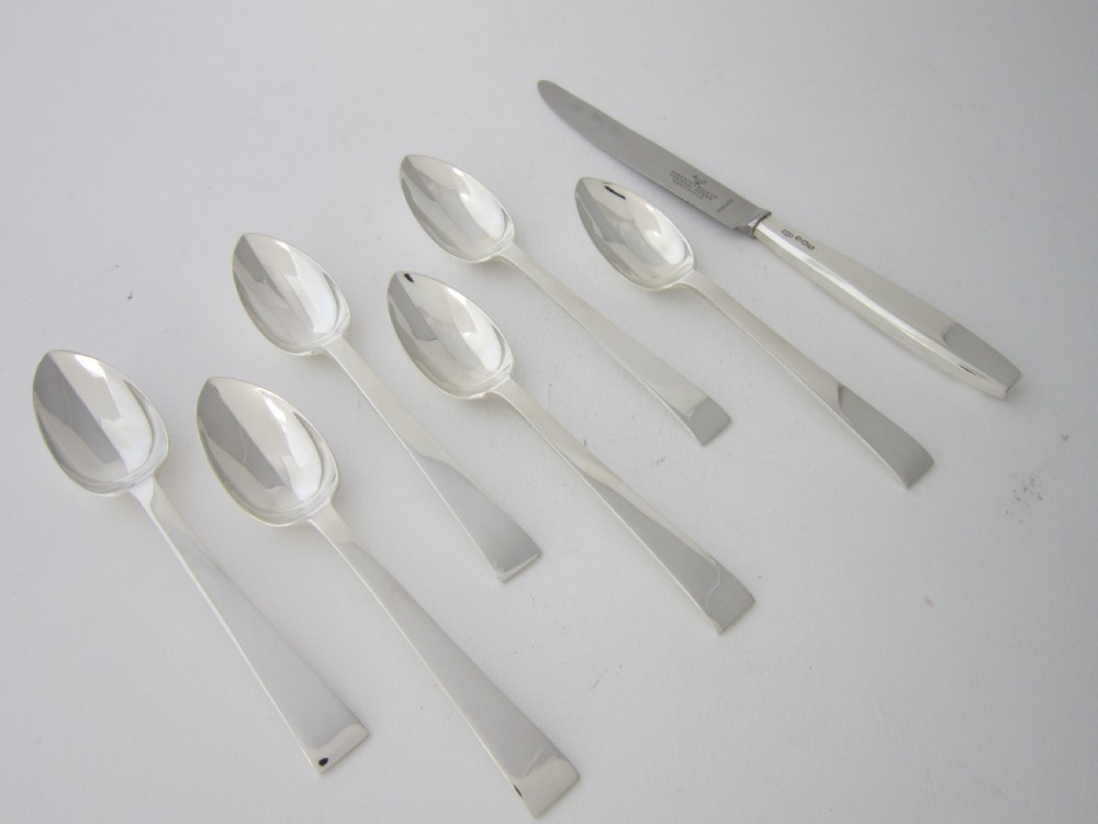 Art Deco Sterling Silver Grapefruit Spoons - 1937 View III