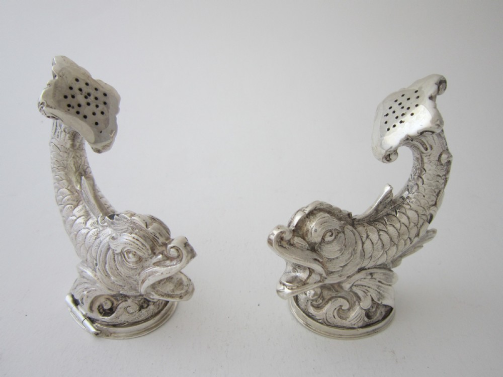 German Silver Novelty Pepper Pots - 1900 View II