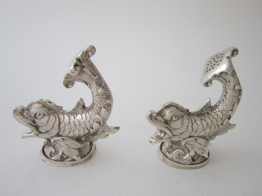 German Silver Novelty Pepper Pots - 1900 View III