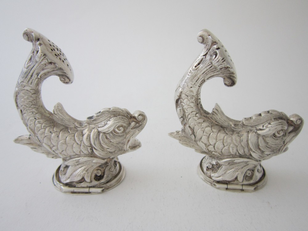 German Silver Novelty Pepper Pots - 1900 View IV