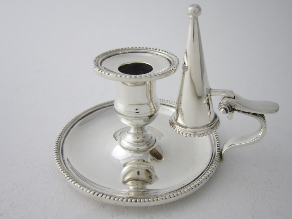 Antique Edwardian Sterling Silver Chamberstick - 1903