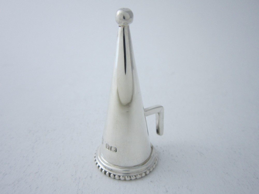 Antique Edwardian Sterling Silver Chamberstick - 1903 View VI