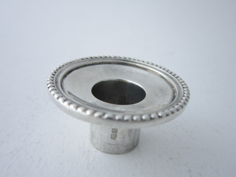 Antique Edwardian Sterling Silver Chamberstick - 1903 View VII