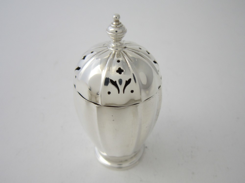 Antique George VI Sterling Silver Six-piece Condiment Set - 1938 View VI