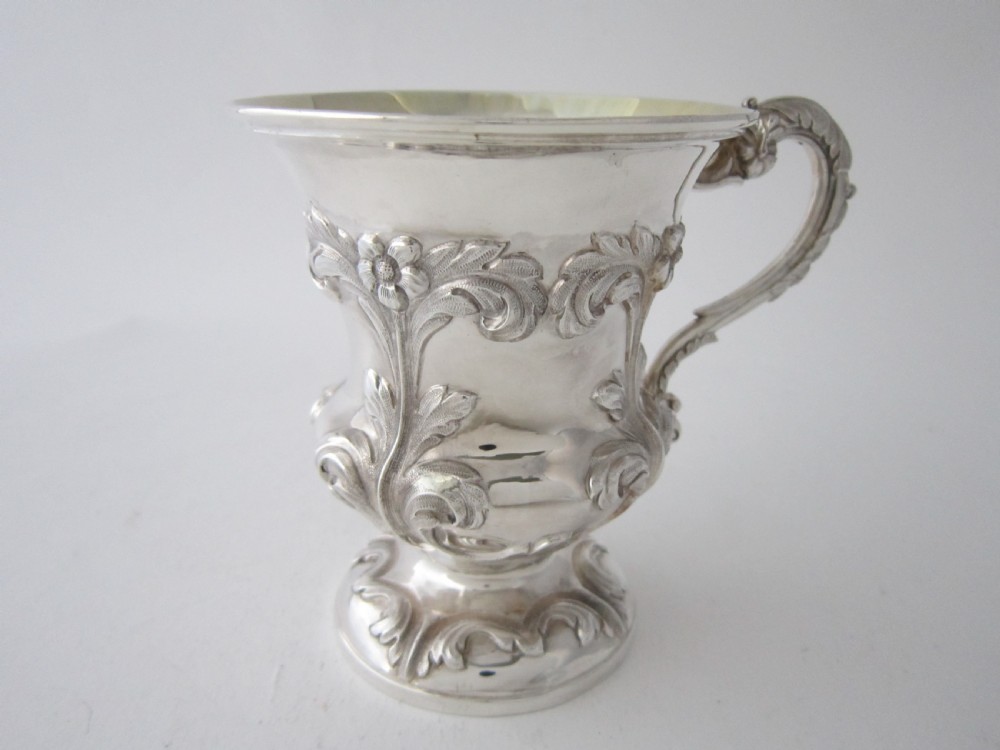 Antique Victorian Sterling Silver Mug - 1838