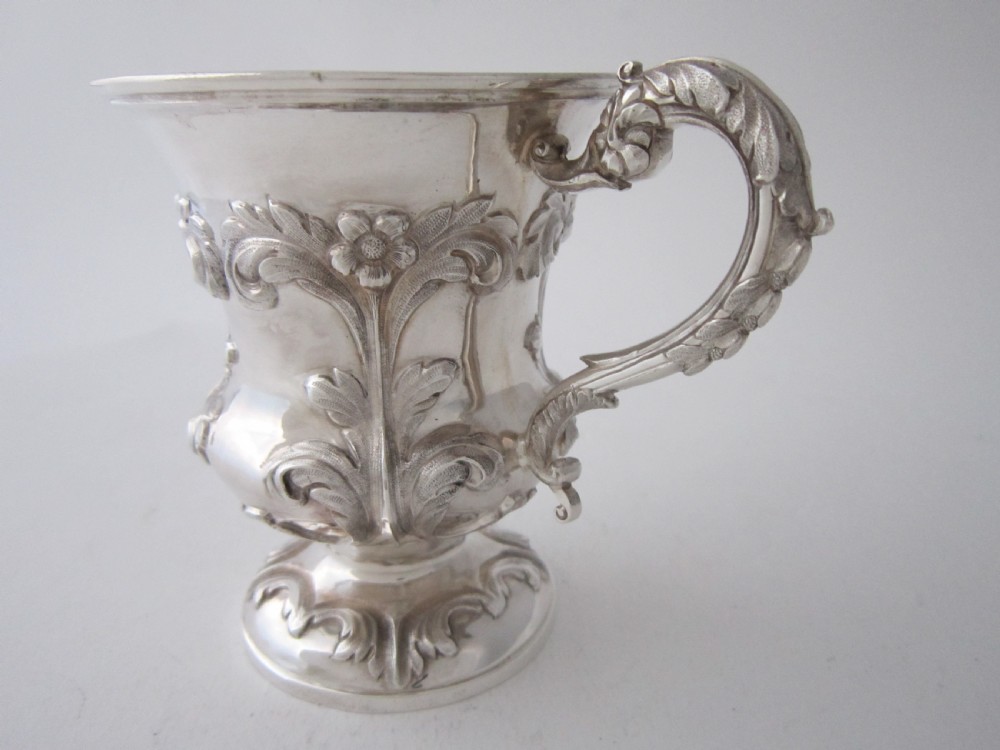 Antique Victorian Sterling Silver Mug - 1838 View II