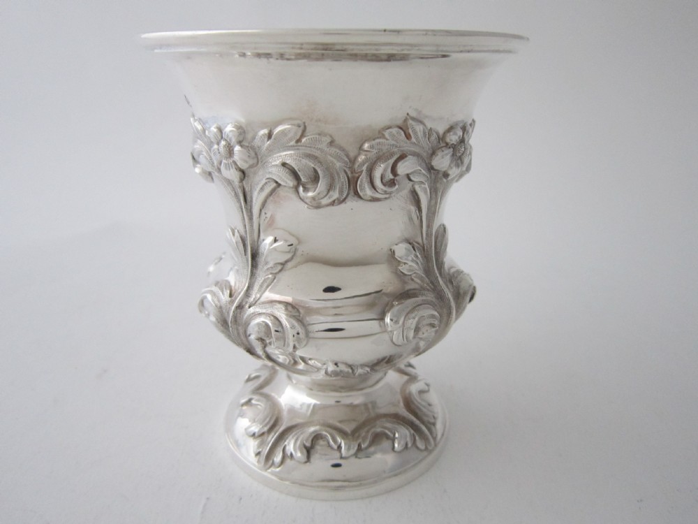 Antique Victorian Sterling Silver Mug - 1838 View IV