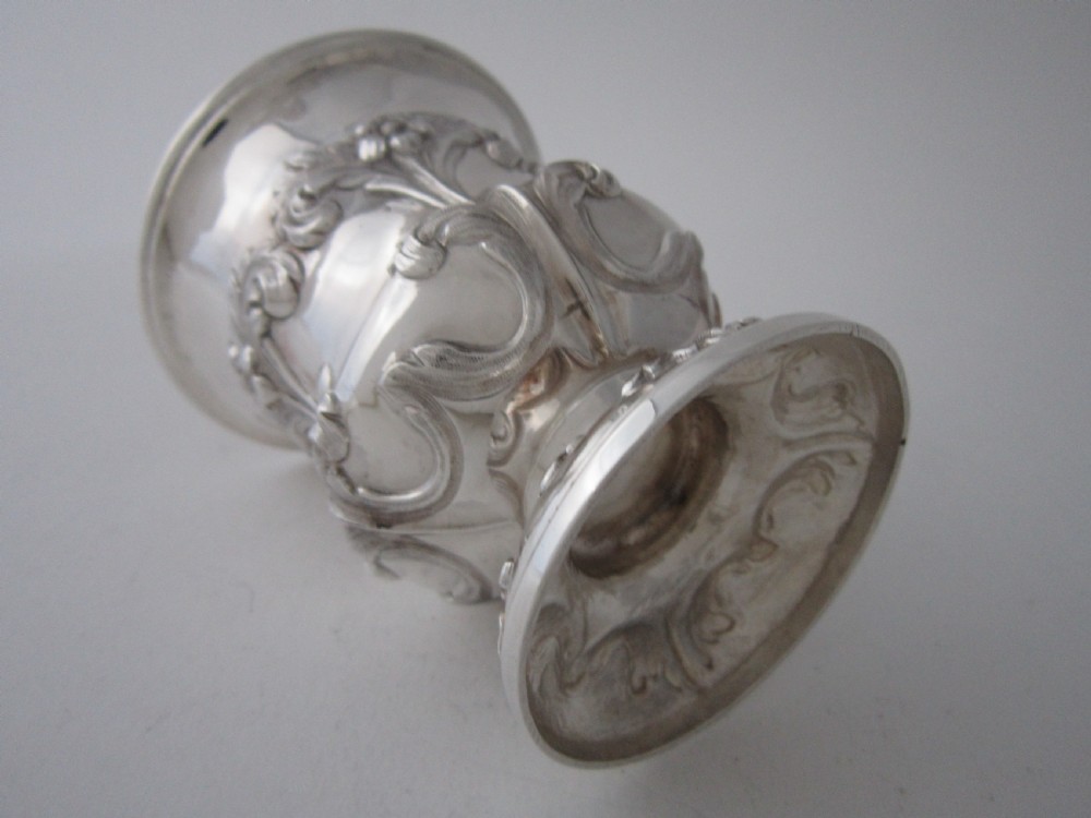 Antique Victorian Sterling Silver Mug - 1838 View VI