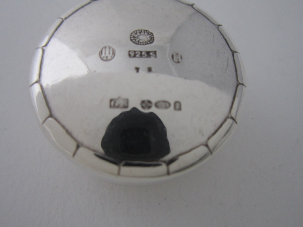 Georg Jensen Antique Sterling Silver Pill Box - 1922 View V