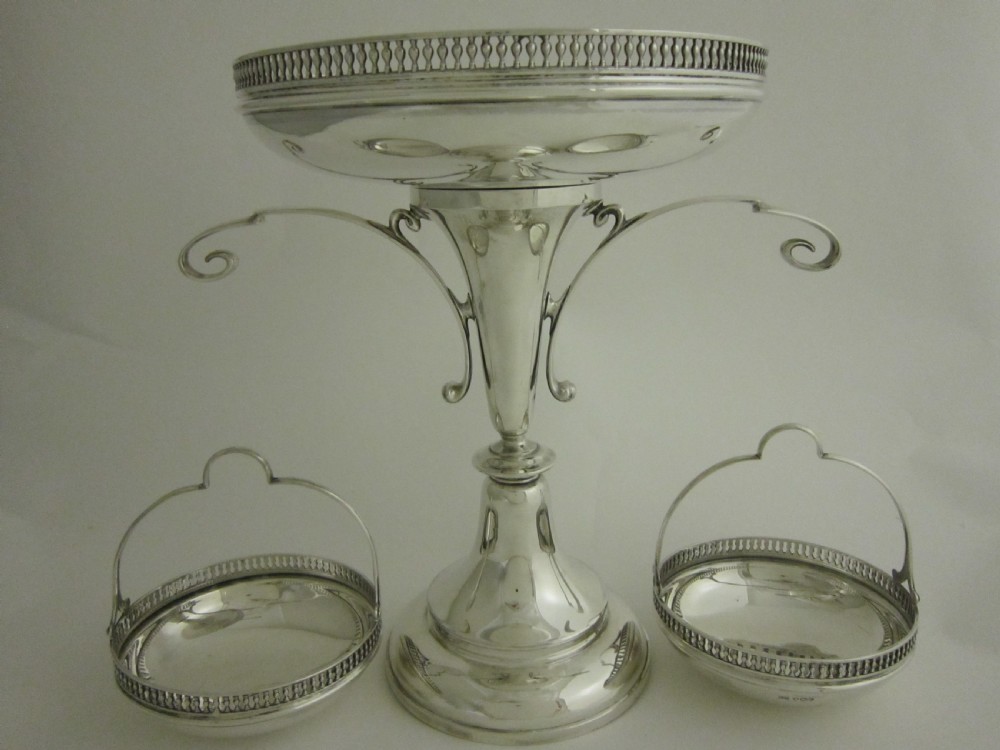 Antique George V Sterling Silver Centrepiece - 1920 View III