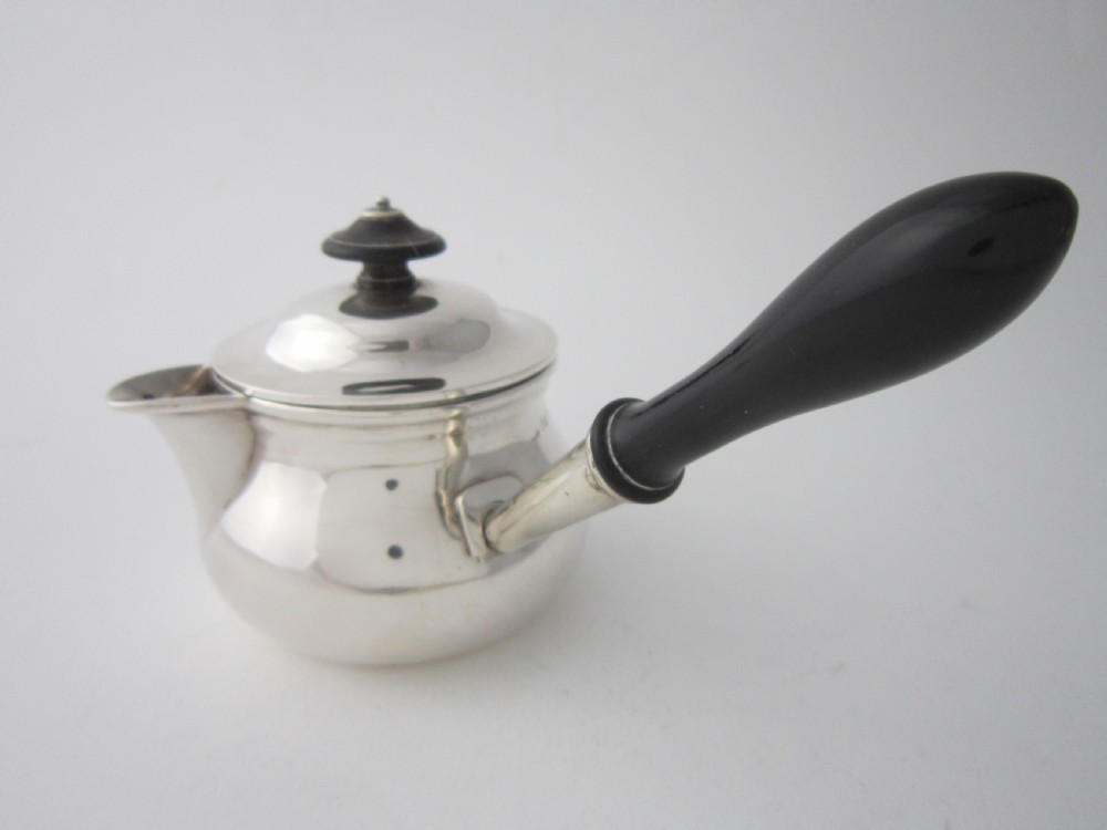 Scottish Antique George IV Sterling Silver Brandy Pan- 1824 View II