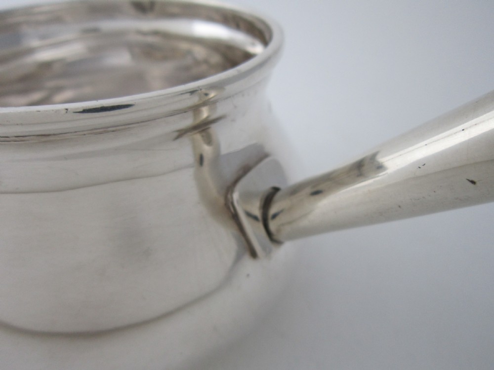 Scottish Antique George IV Sterling Silver Brandy Pan- 1824 View VI
