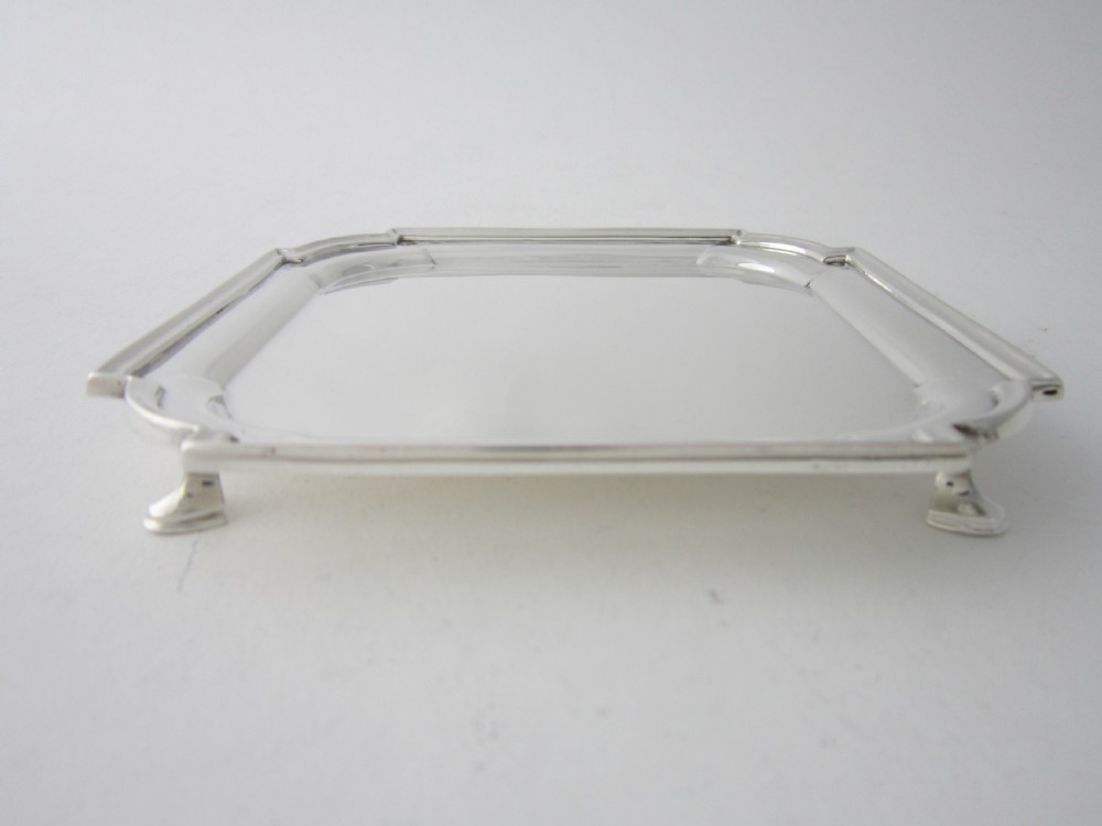 Antique Edwardian Sterling Silver Salver - 1907 View II