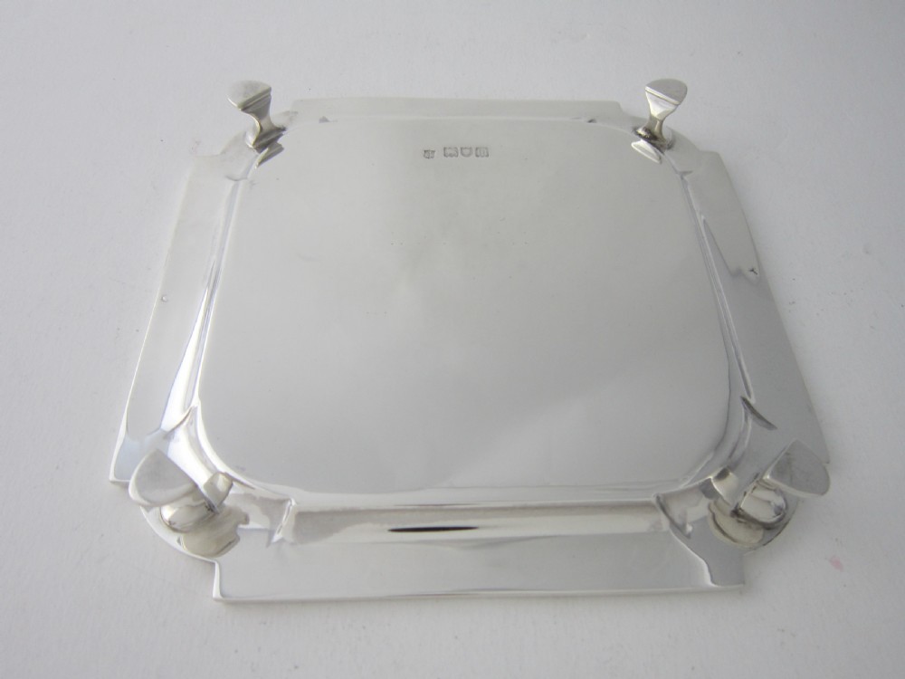 Antique Edwardian Sterling Silver Salver - 1907 View IV