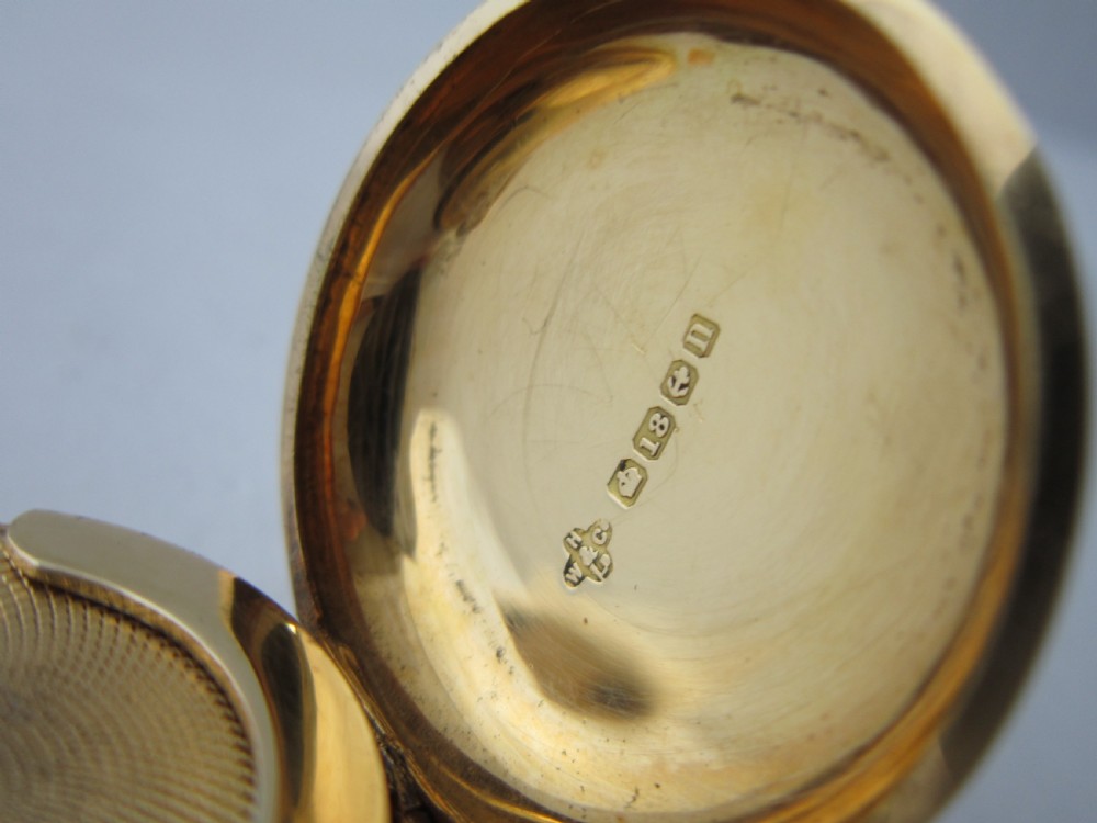 18ct Gold Antique George V Sovereign Case - 1912 View VI
