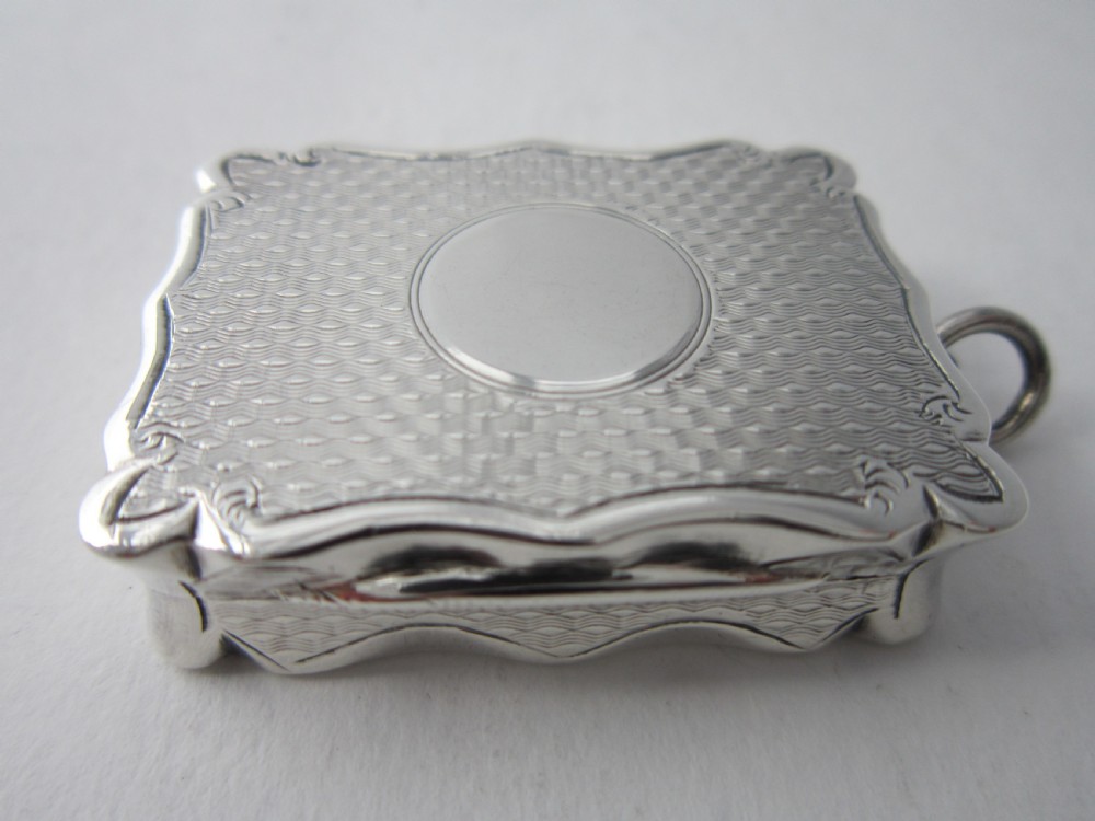 Antique Victorian Sterling Silver Vinaigrette - 1887