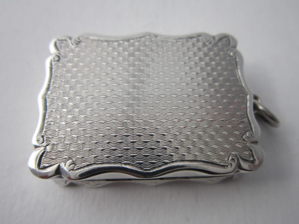 Antique Victorian Sterling Silver Vinaigrette - 1887 View VI