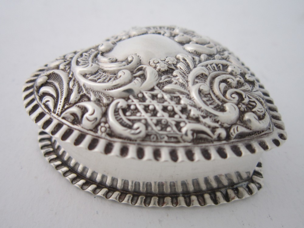 Antique Victorian Sterling Silver Trinket Box - 1900